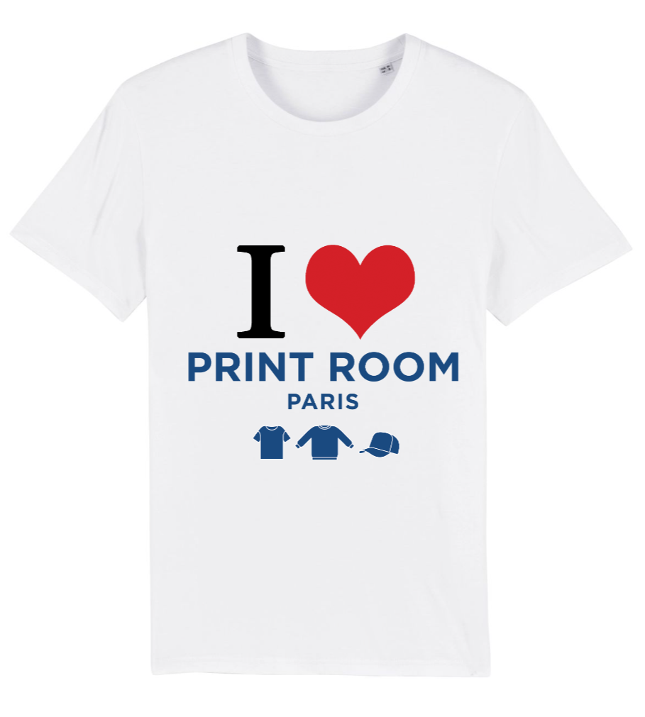 Tshirt personnalisé webdesigner i love print room paris